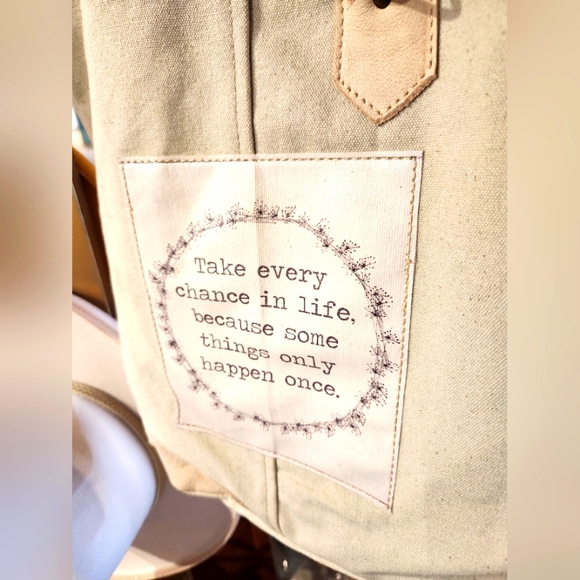 Vintage-Addiction Handbags - Take Every Chance Totebag - One-of-a-kind Bag made from recycled materials